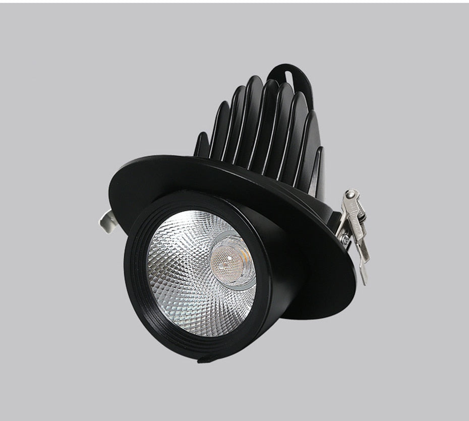 LED Downlight dimmable 7W 10W 15W 20W adjustable 360 Degree Recessed LED Ceiling Spot Light  AC110V 220V Trunk downlight LED