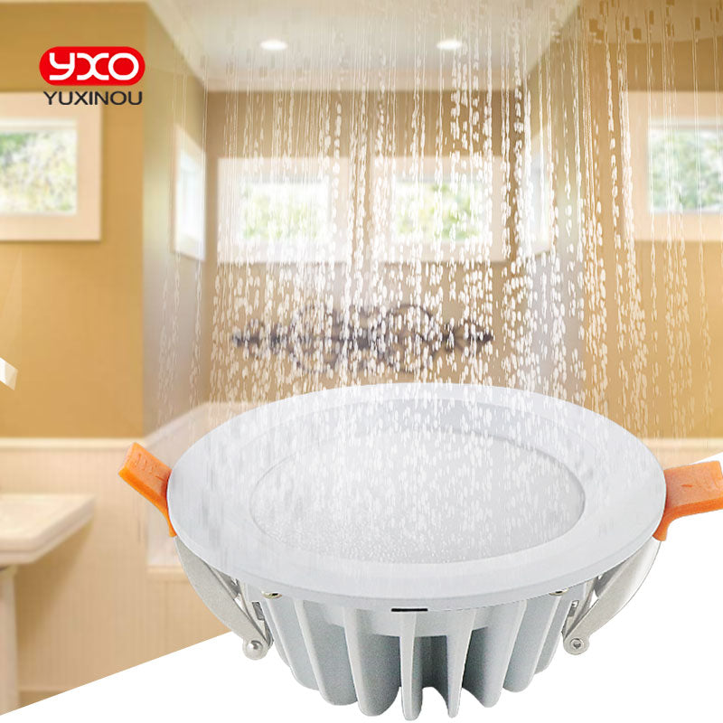 Waterproof/Fire prevention LED Downlight IP65 LED Downlight Spot Light 12W/9W/7W/5W Super Bright AC220V Recessed Ceiling Lamp