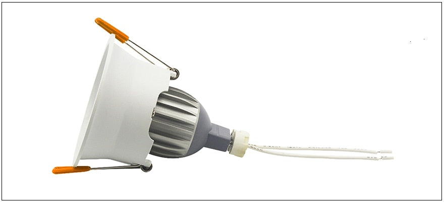 LEDIARY LED Spot Downlight Fitting GU10 Matte White 90-260V Ceiling Recessed Lamp 75mm 90mm Cut Hole Bulb Replaceable Downlights