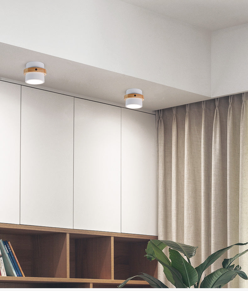 Nordic Corridor Downlight Ceiling Chandeliers Wood Base Chandelier Lighting Modern Lustre Loft Lamp Dressing Room Led Chandelier