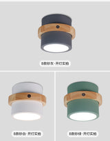 Nordic Corridor Downlight Ceiling Chandeliers Wood Base Chandelier Lighting Modern Lustre Loft Lamp Dressing Room Led Chandelier