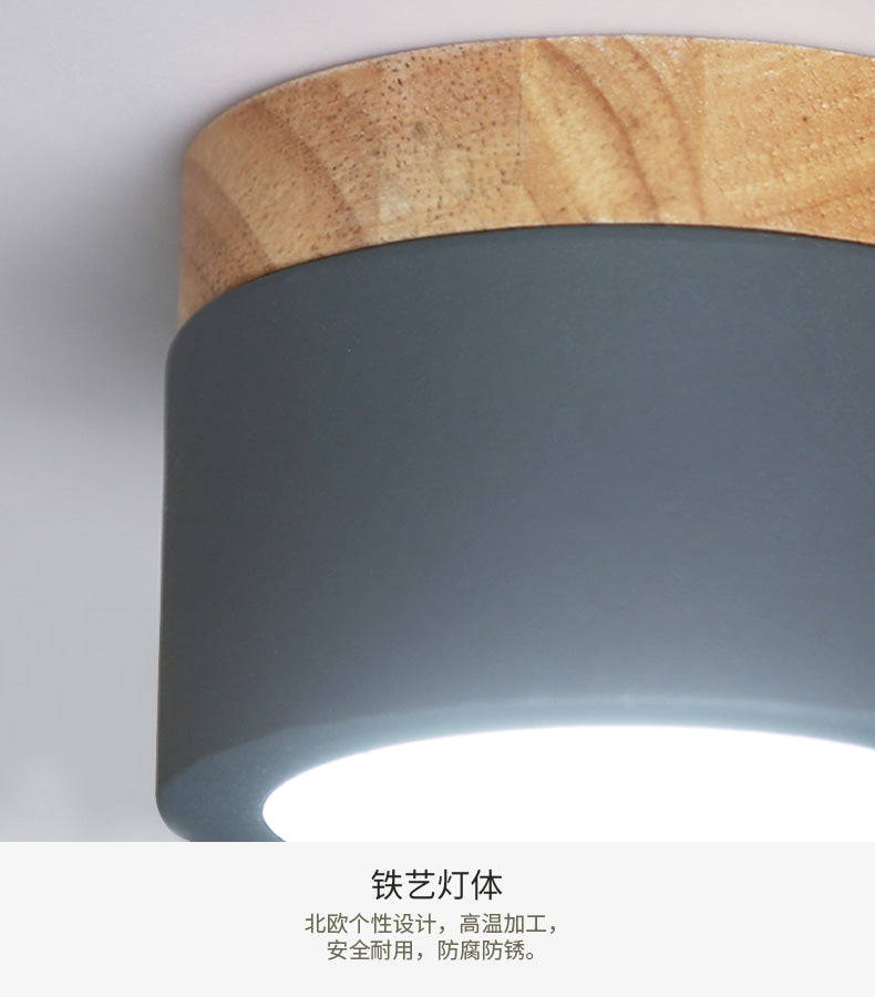 Nordic Corridor Downlight Ceiling Chandeliers Wood Base Chandelier Lighting Modern Lustre Loft Lamp Dressing Room Led Chandelier