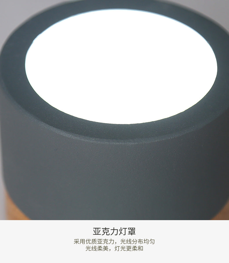 Nordic Corridor Downlight Ceiling Chandeliers Wood Base Chandelier Lighting Modern Lustre Loft Lamp Dressing Room Led Chandelier