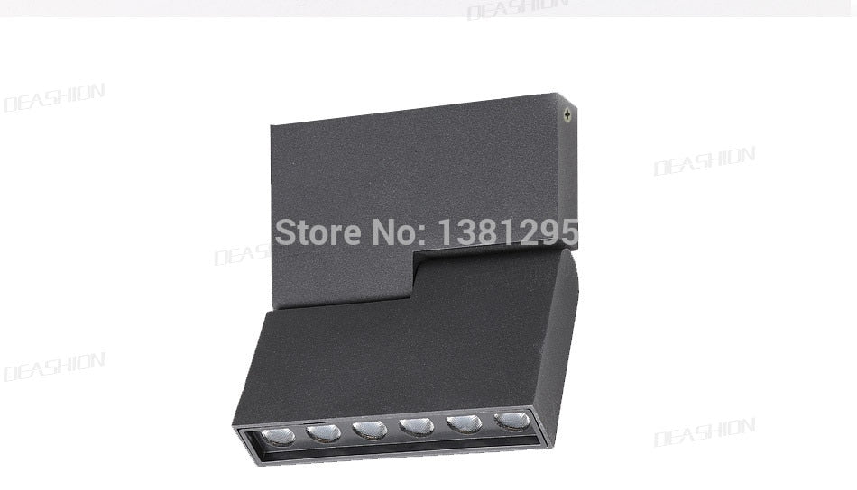 LED Surface Mounted 1PCS Downlight Spotlight 12W Black White Rotatable 3000K 4000K 6000K Home Lamp Adjustable Ceiling Spot Light