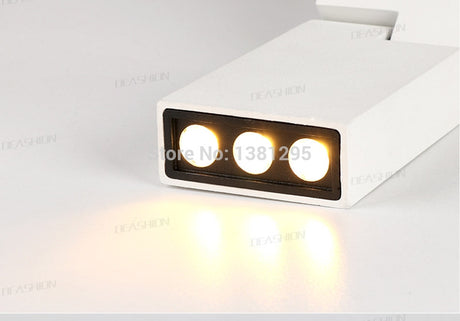 LED Surface Mounted 1PCS Downlight Spotlight 12W Black White Rotatable 3000K 4000K 6000K Home Lamp Adjustable Ceiling Spot Light