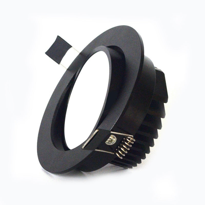 Dimmable LED COB Spotlight Ceiling lamp AC85-265V 5w 7w 9w 12w 15w 18w Aluminum Recessed Downlight Round Panel Light Indoor Lighting