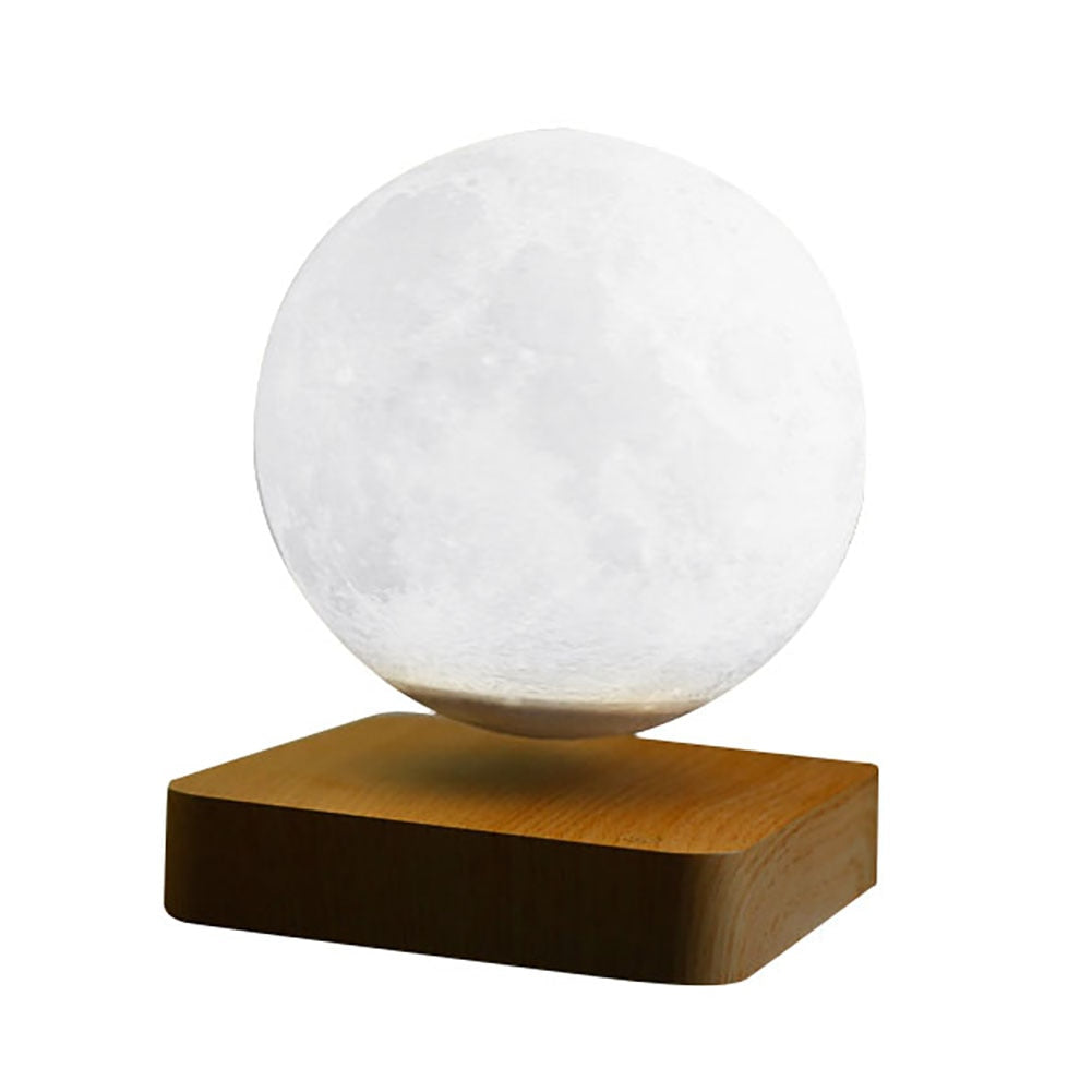 Magnetic Levitation LED Moon Night Light Wooden Base 3D Moon Light Lamp Romantic Valentine&#39;s Day Birthday Gift Switch Home