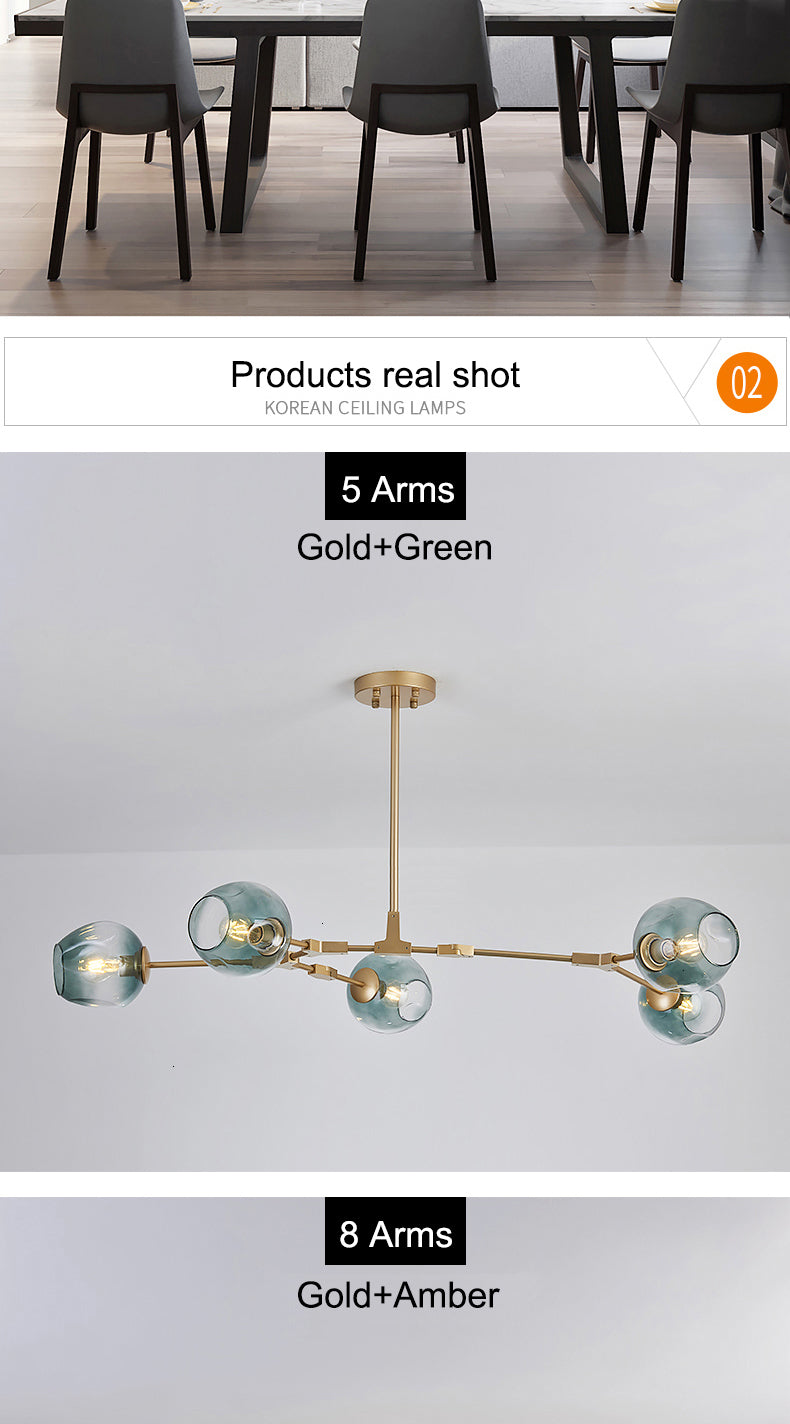 Vintage Loft Industrial Nordic Chandelier For Dining Kitchen Stair Black/gold Suspension Luminaire Modern Chandelier Lighting