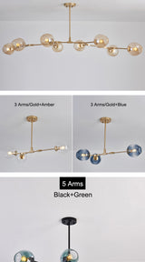 Vintage Loft Industrial Nordic Chandelier For Dining Kitchen Stair Black/gold Suspension Luminaire Modern Chandelier Lighting
