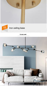Vintage Loft Industrial Nordic Chandelier For Dining Kitchen Stair Black/gold Suspension Luminaire Modern Chandelier Lighting