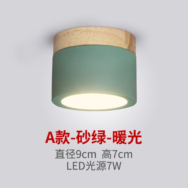 Nordic Corridor Downlight Ceiling Chandeliers Wood Base Chandelier Lighting Modern Lustre Loft Lamp Dressing Room Led Chandelier