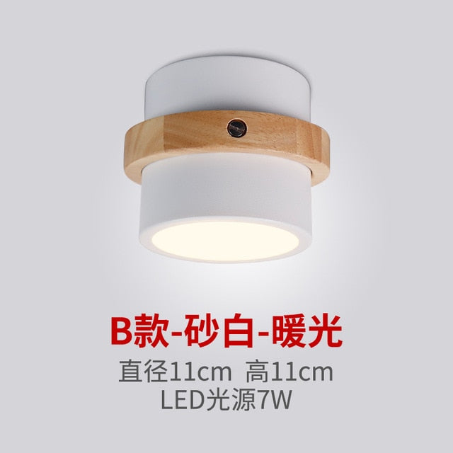 Nordic Corridor Downlight Ceiling Chandeliers Wood Base Chandelier Lighting Modern Lustre Loft Lamp Dressing Room Led Chandelier