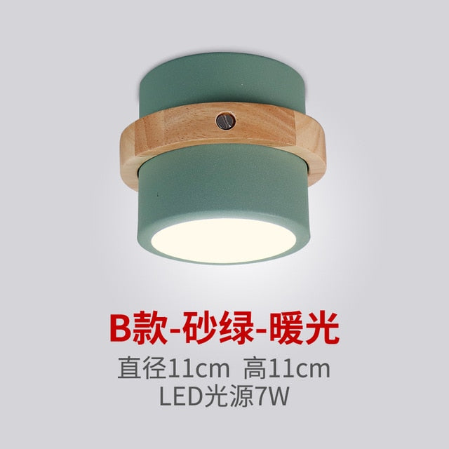 Nordic Corridor Downlight Ceiling Chandeliers Wood Base Chandelier Lighting Modern Lustre Loft Lamp Dressing Room Led Chandelier