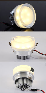 LED Crystal Downlight 12W 10W 5W 1W LED Recessed Ceiling spot light led Ceiling lamp for Living Room Bedroom Kitchen lights