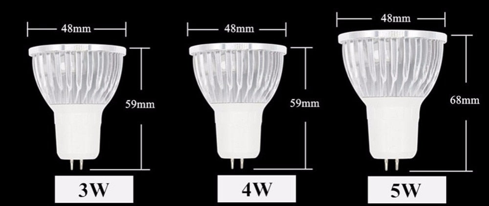 LED Spotlight Bulb AC85-265V GU10/GU5.3 3W 4W 5W Ultra bright LED Lamp Warm/Cool White Downlight