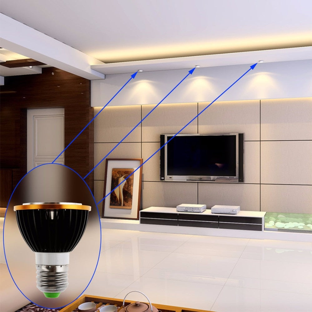 Newest 1pcs PAR20 COB dimmable E27 LED Spot Light 15W par20 Bulb Lamp Warm White/Cool White/Pure White Spot Downlight Lighting