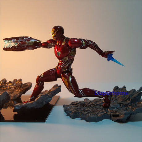 Avengers Endgame Figure Iron Man MK50 LED Night Lamp Anime Movie Avangers 4 Iron Man Light Table Lamp for Children Man MY1