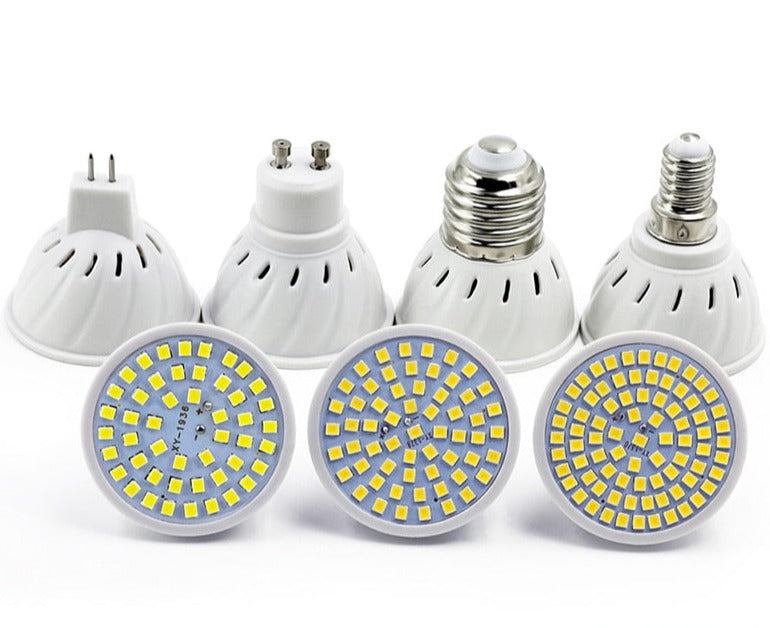 LED Bulb Lamp a da MR16 GU10 E27 E14 Bomb ill as LED Lamp 220V 240V 2835 SMD 48 60 80 LED Spotlight Indoor Light