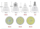 LED Bulb Lamp a da MR16 GU10 E27 E14 Bomb ill as LED Lamp 220V 240V 2835 SMD 48 60 80 LED Spotlight Indoor Light