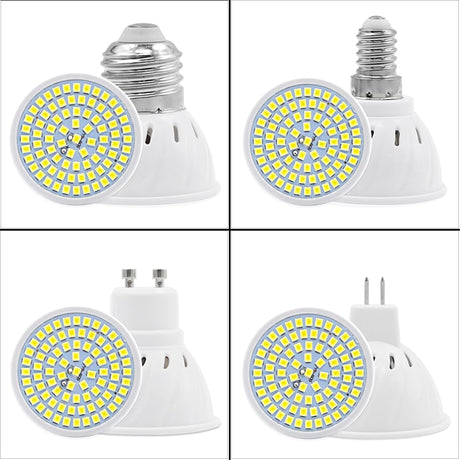 LED Bulb Lamp a da MR16 GU10 E27 E14 Bomb ill as LED Lamp 220V 240V 2835 SMD 48 60 80 LED Spotlight Indoor Light