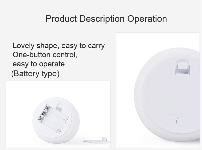 Dream Cute Cat 7 Colourful LED Night Lamp Decorate Desk Light Battery Holiday Creative Rechargable Bulb for Baby Bedroom