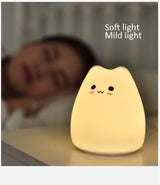 Dream Cute Cat 7 Colourful LED Night Lamp Decorate Desk Light Battery Holiday Creative Rechargable Bulb for Baby Bedroom