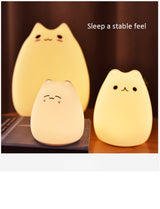Dream Cute Cat 7 Colourful LED Night Lamp Decorate Desk Light Battery Holiday Creative Rechargable Bulb for Baby Bedroom