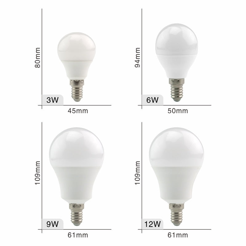 LED E27 E14 Bulb Light 3W 6W 9W 12W 15W 18W 20W Real Power Light Bulbs AC 220V 230V 240V Spotlight Lampada LED Bombillas Lamp