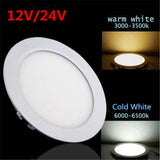 AC/DC12V-24V 3W-25 Watt Round LED Ceiling Downlight Recessed Kitchen Bathroom Lamp 12V-24V LED Light Warm White/White/Cool White