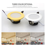 LED Downlight 220V 6W Round Recessed Lamp IP65 Waterproof Antifogging CRI>80 High Quality LED Down Light.