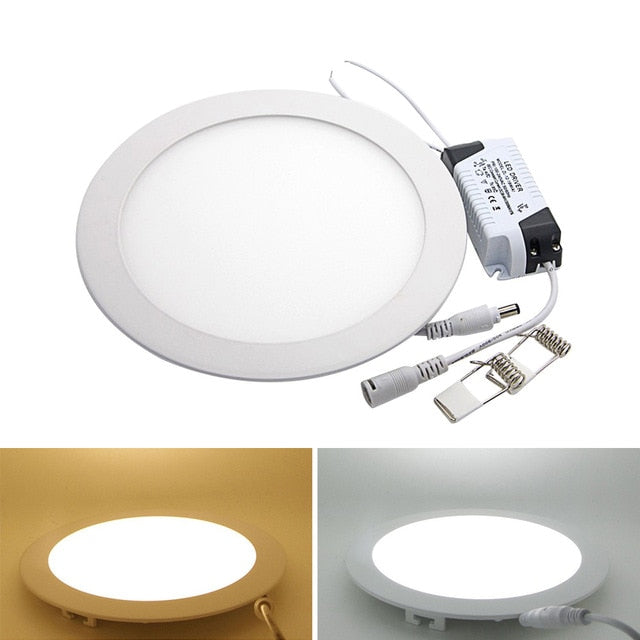 LED Panel Light 1pcs Dimmable 3W 6W 9W 12W 15W 25W Recessed Ceiling LED Downlight Indoor Spot Light AC110V 220V Driver Included