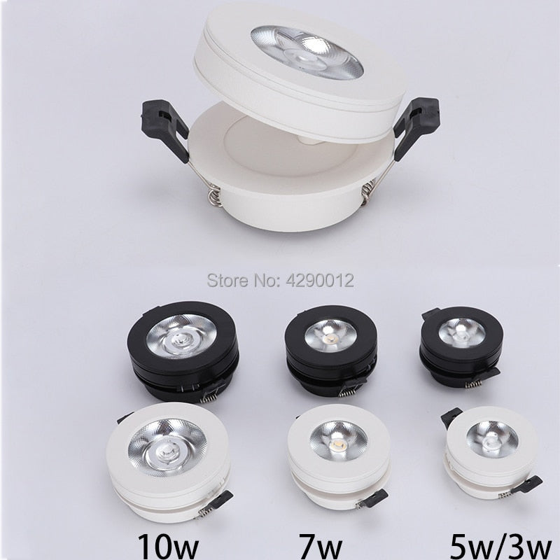 Super Bright 220V Led downlight COB Spot Light 3w 5w 7w 10w recessed Lights Bulbs Indoor Lighting warm white /cold white