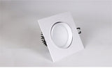 LED Dimmable Square cob Downlight COB 7W 9W/12W 2X7W/2X9W/2X12W LED Spot light decoration Ceiling Lamp AC 110V 220V white body