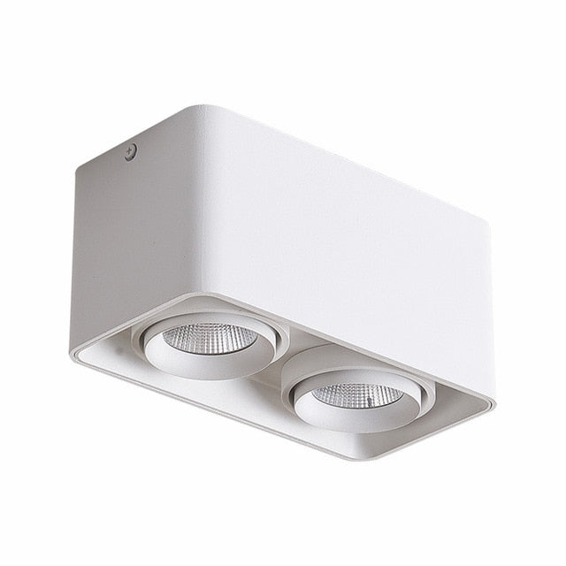 DBF Square COB LED Dimmable Downlights 10W 12W 20W 24W Surface Mounted LED Ceiling Lamps Spot Light LED Downlights AC85V-265V