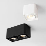 DBF Square COB LED Dimmable Downlights 10W 12W 20W 24W Surface Mounted LED Ceiling Lamps Spot Light LED Downlights AC85V-265V