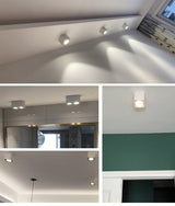 DBF Square COB LED Dimmable Downlights 10W 12W 20W 24W Surface Mounted LED Ceiling Lamps Spot Light LED Downlights AC85V-265V