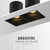  Double Row Grill lights 14W 24W Pure Black Ceiling Embedded Spot Lamps Led modules Restaurant LED Downlight