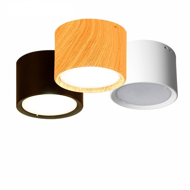 Modern ceiling lamp 5W 12W Wooden Ceiling lights Surface Mounted led light lamp for Kitchen Living Room light fixtures