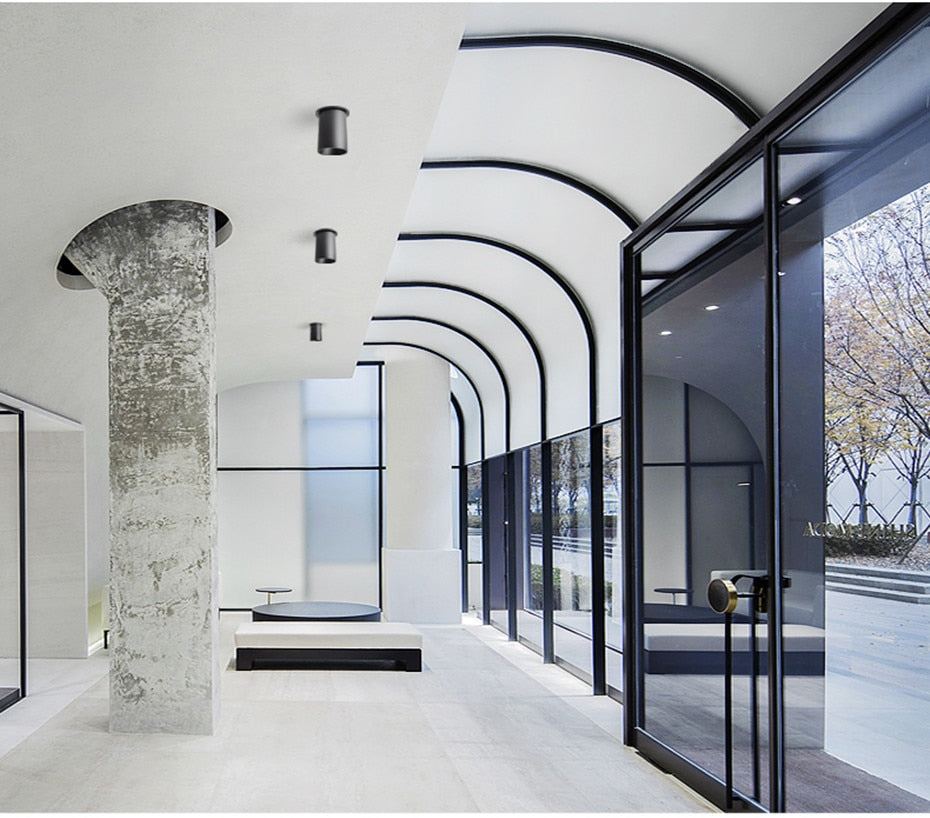 DBF Foldable LED Ceiling Recessed Light 7W 12W LED Spot Lights Living room TV background wall Aisle Ceiling COB Downlight