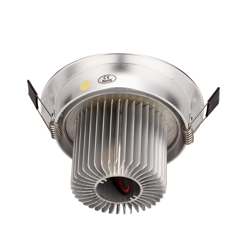 LEDSONLINE 2pc Mini LED Spot 1W 3W 4W Mini 5W 5W 7W Light Spot Light Resessed Ceiling Downlight Dimmable Adjustable Silver Body