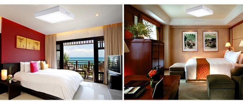 Led Panel Light 9W/15W/25W/30W Square Surface Mounted Dimmable Led ceiling Downlight AC85-265V + LED Driver