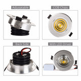 Silver White Black LED Spot Encastrable it Downlight Dimmable 3W 5W 7W 10W Recessed lighting Safety Healthy for home