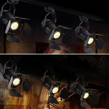 E27 Vintage celling iron lamp Industrial Light Retro Lamp Adjustable 4 Leaf for Clothes store Coffee Bar Loft style Fixture DA