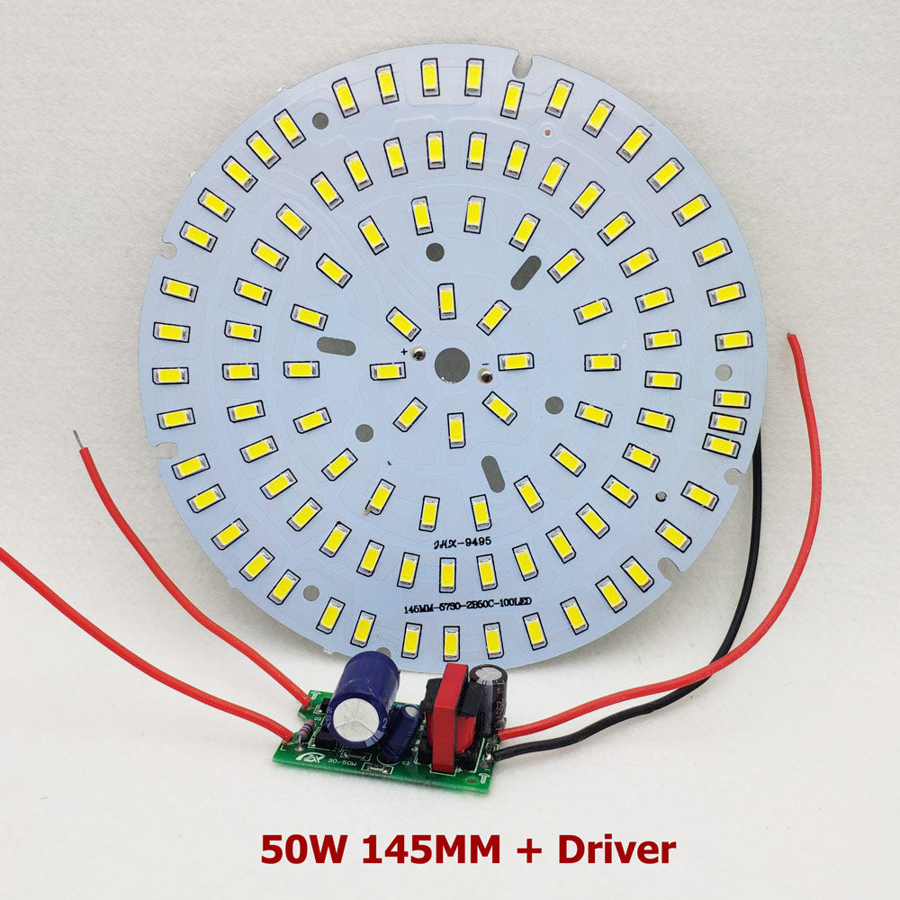 LED PCB+Driver Kit SMD5730 Supper Bright Light Source Aluminum Lamp plate 18W 30W 50W 70W 100W Diy Bulb Downlight Bay Light