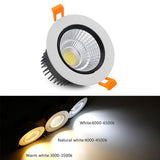 DBF Super Bright Epistar COB LED Recessed Downlight 5W 9W 12W Warm White/Natural White/Cold White LED Ceiling Spot Light AC220V