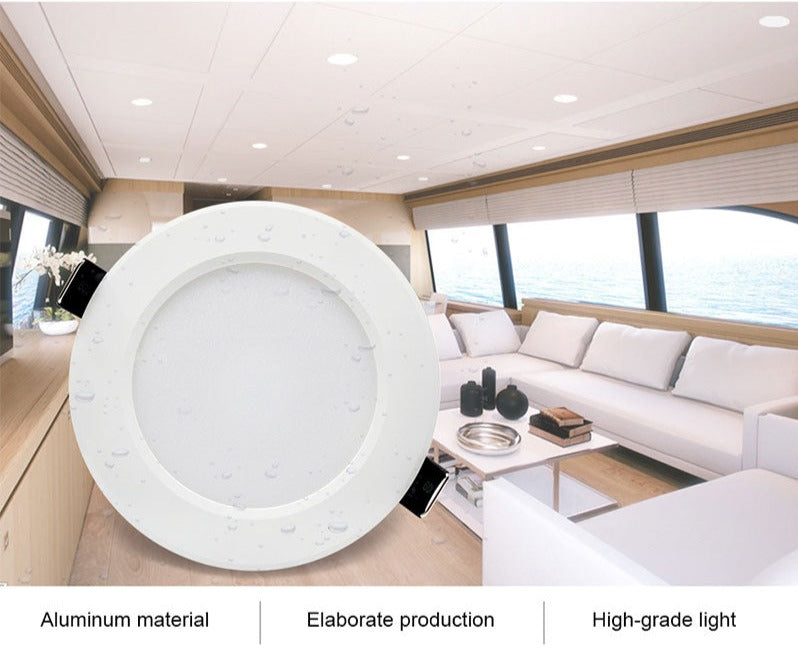 12V LED Spot Downlights Waterproof IP65 Lamp Ceiling Recessed 5W 7W 9W Safety voltage for Boat for Bathroom