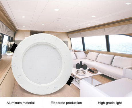 12V LED Spot Downlights Waterproof IP65 Lamp Ceiling Recessed 5W 7W 9W Safety voltage for Boat for Bathroom