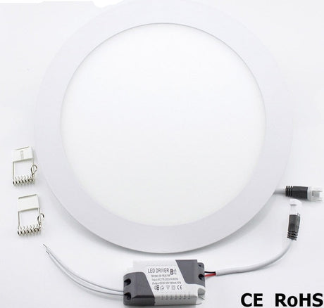  High brightness LED Panel light lamp AC 220V 3W 4W 6W 9W 12W 15W 18W led ceiling recessed downlight round panel light
