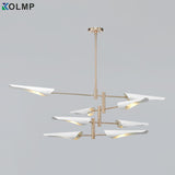 Chandelier Light Modern Salon Chandelier Lighting For Living Room 4/6/8 Arms Metal Lampshade Chandelier Black/white Kitchen Luminaire LED Luster Chandelier Light Bulbs