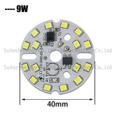 DIY LED Bulb Lamp SMD 9W 40mm Light Chip AC 220V 10pcs Input Smart IC LED Bean For Bulb Light Downlight Spotlight SMD2835